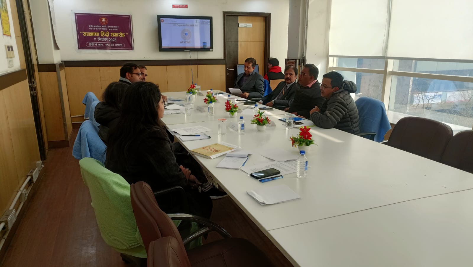 दिनांक 12.01.2024 को क्षेत्रीय कार्यलाय बद्दी में आयोजित की गयी हिमाचल प्रदेश क्षेत्र में स्थित श्रम एवं रोजगार मंत्रालय के विभिन्न विभागो की मासिक Cross Functional बैठक